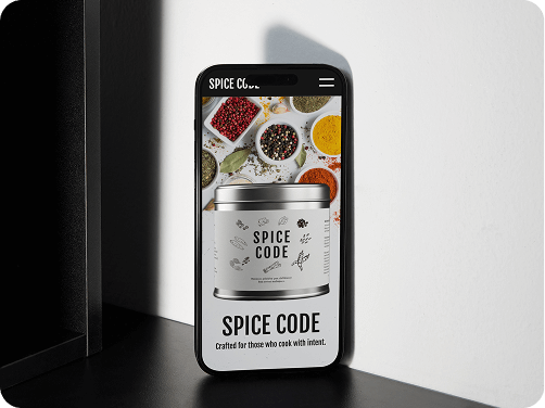 カレー粉SPICE CODE販促LP