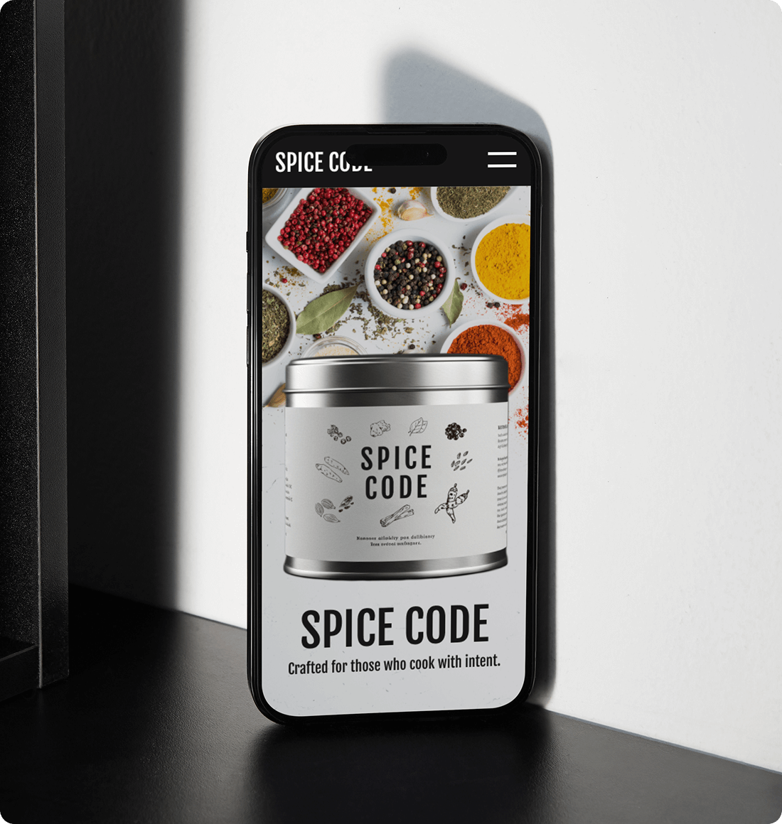カレー粉SPICE CODE販促LP