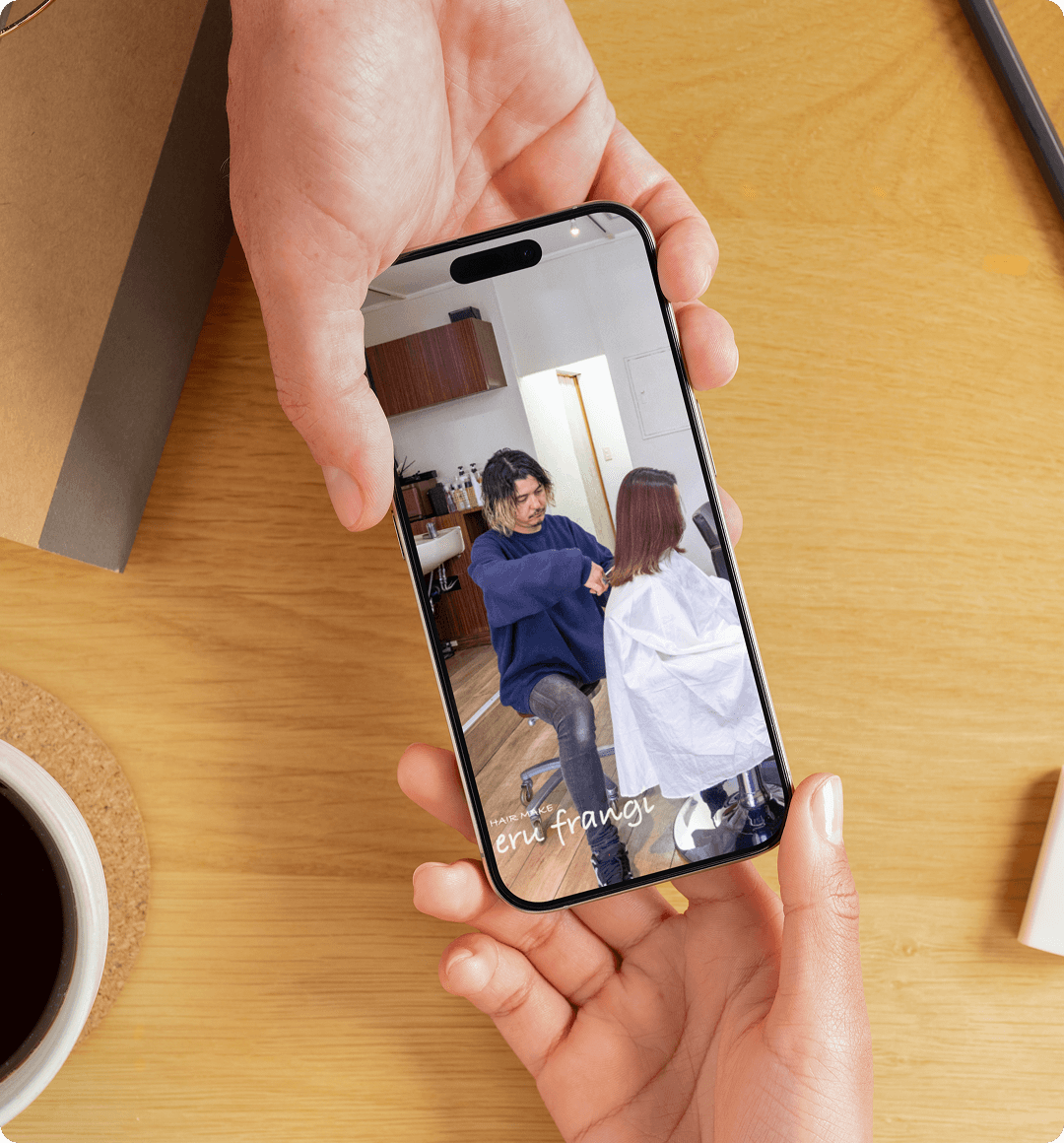 美容室eru frange様Webサイト